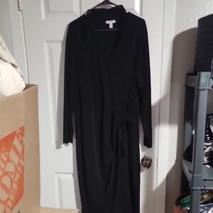 Nine West Classic Black Long Sleeve Dress